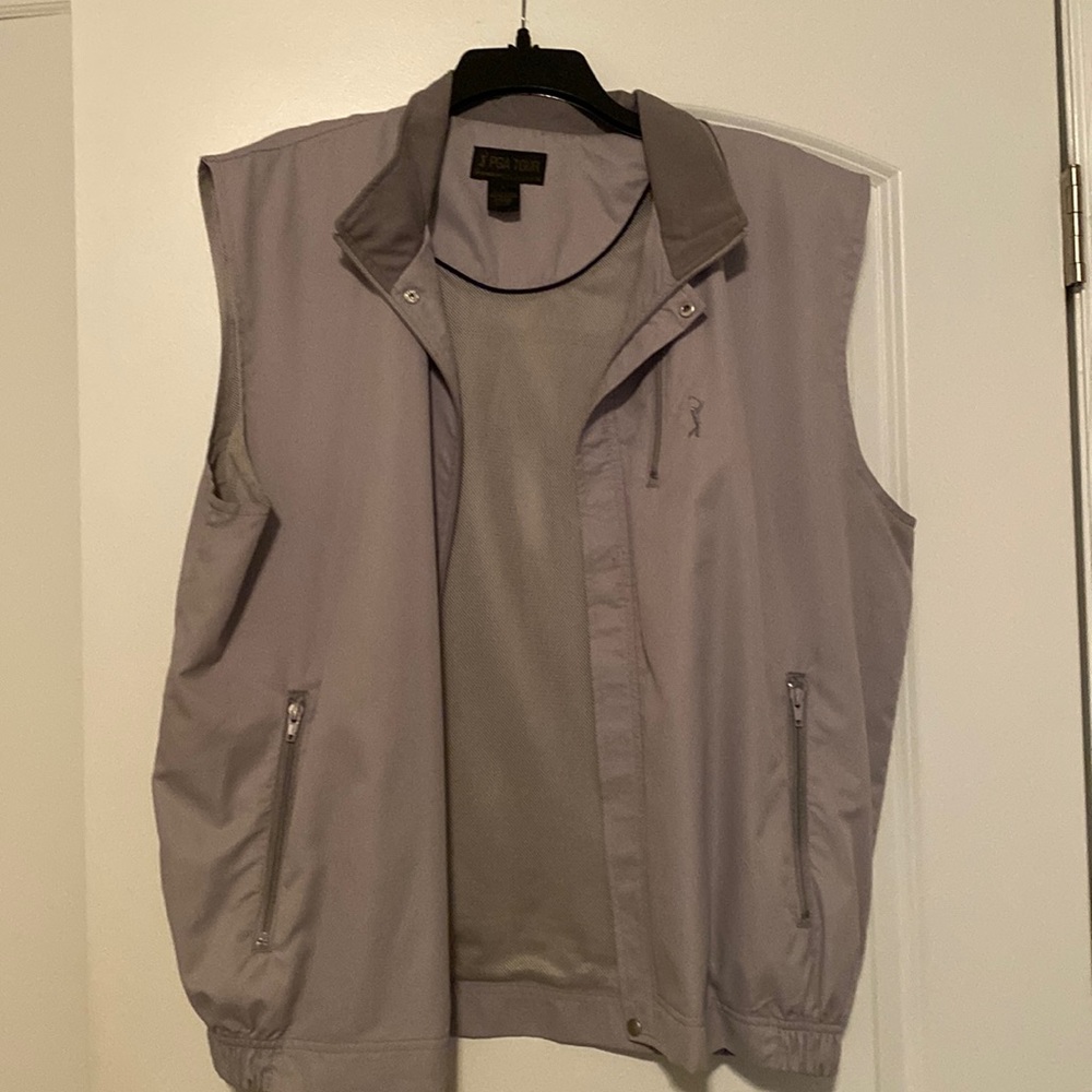 PGA Tour Vest. Size Large. Tan. Like new. $25